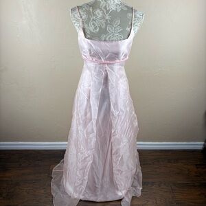 CITY Triangles Pink Spaghetti Strap Lace-up Prom Dress Ballgown Gwenyth Paltrow